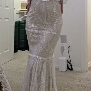 Lulus Wedding Dress AND Flats